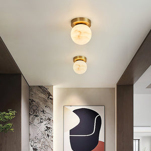 Melange Alabaster Ceiling Light - Zonesus
