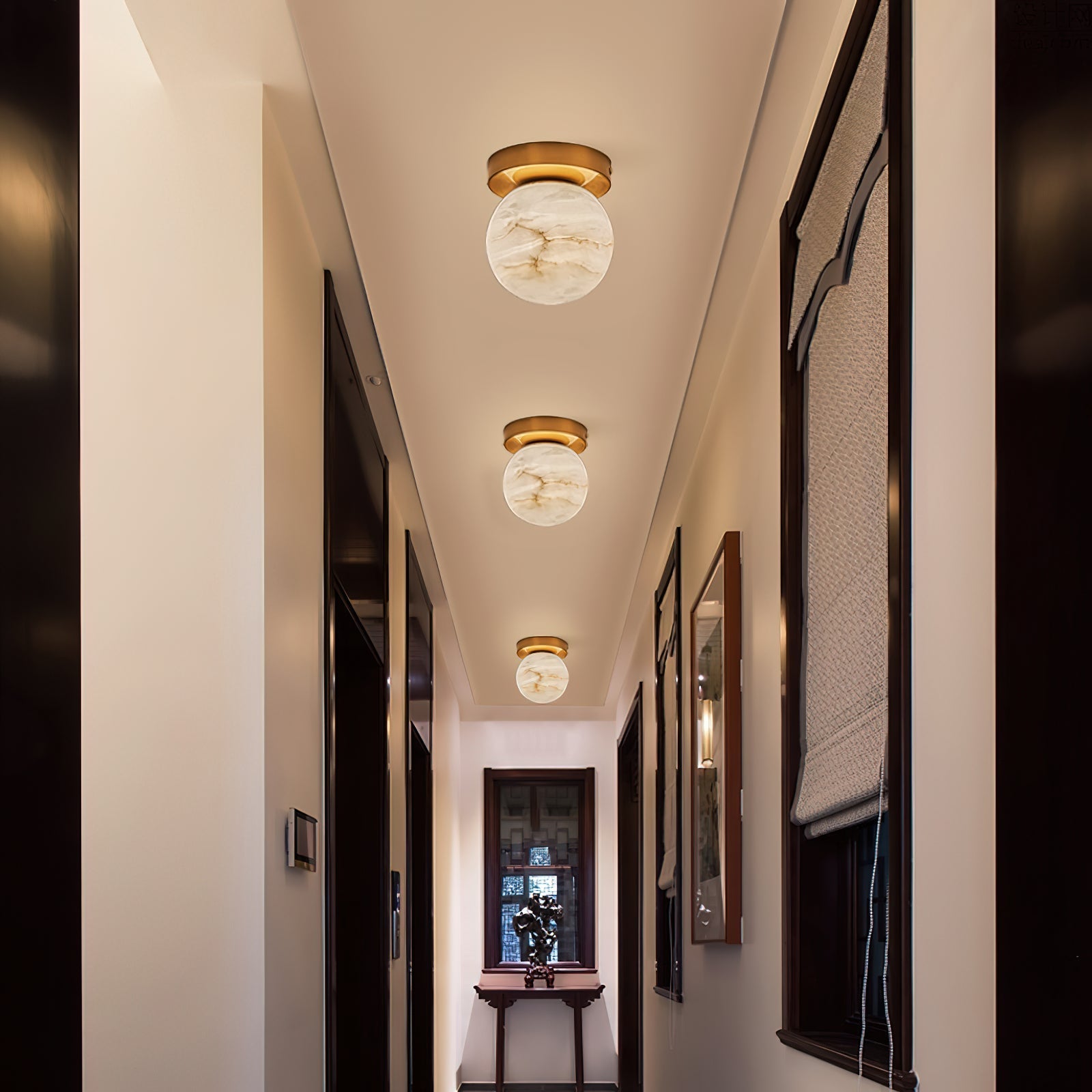 Melange Alabaster Ceiling Light - Zonesus