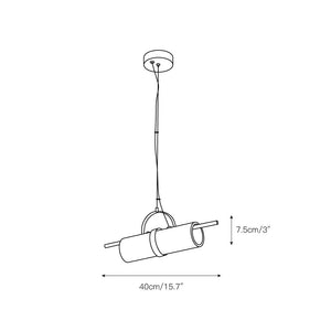 Mini Cylindrical Alabaster Pendant Light - Zonesus