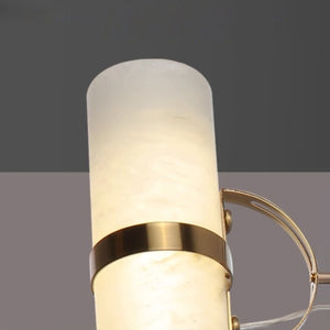 Mini Cylindrical Alabaster Pendant Light - Zonesus