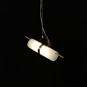 Mini Cylindrical Alabaster Pendant Light - Zonesus