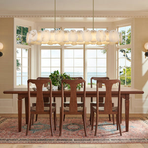 Moira Alabaster Oval Chandelier 58"W#Finish_Gold