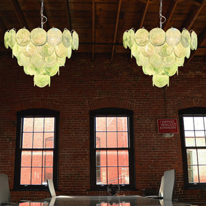 Murano Chandelier 57 Green - Zonesus