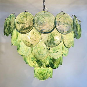Murano Chandelier 57 Green - Zonesus