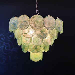 Murano Chandelier 57 Green - Zonesus