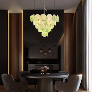Murano Chandelier 57 Green - Zonesus