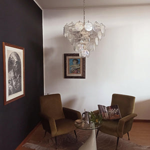 Murano Chandelier 57 Iridescent Glass - Zonesus