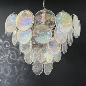 Murano Chandelier 57 Iridescent Glass - Zonesus
