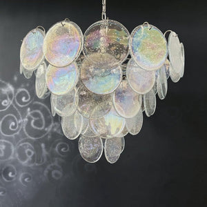Murano Chandelier 57 Iridescent Glass - Zonesus