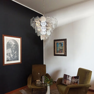 Murano Chandelier 57 Iridescent Glass - Zonesus