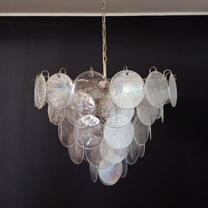 Murano Chandelier 57 Iridescent Glass - Zonesus