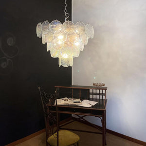 Murano Chandelier 57 Iridescent Glass - Zonesus
