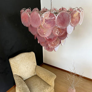 Murano Chandelier 57 Pink - Zonesus
