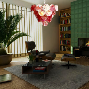 Murano Chandelier 57 Pink - Zonesus