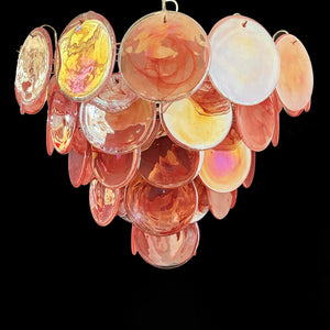 Murano Chandelier 57 Pink - Zonesus