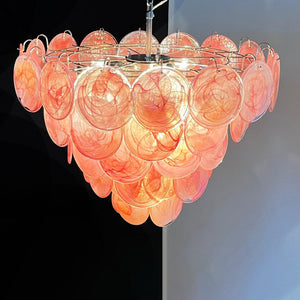 Murano Chandelier 57 Pink - Zonesus