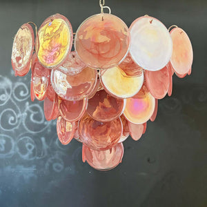 Murano Chandelier 57 Pink - Zonesus