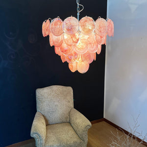 Murano Chandelier 57 Pink - Zonesus