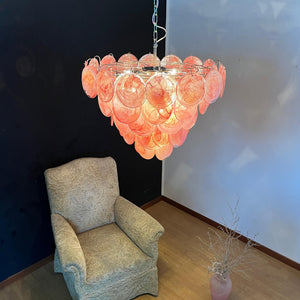 Murano Chandelier 57 Pink - Zonesus