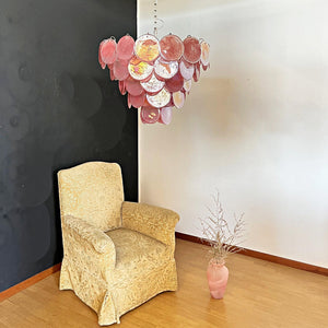 Murano Chandelier 57 Pink - Zonesus