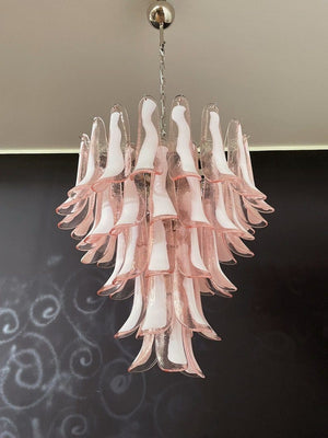 Murano Chandelier – 52 petals – Pink - Zonesus