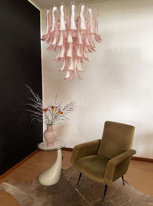 Murano Chandelier – 52 petals – Pink - Zonesus