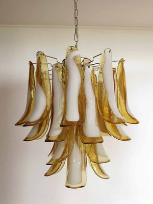 Murano Chandelier – 26 petals – Amber - Zonesus