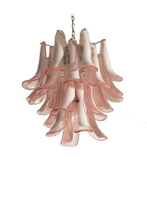 Murano Chandelier – 26 petals – Pink - Zonesus