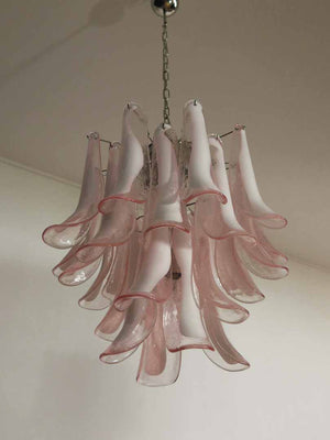 Murano Chandelier – 26 petals – Pink - Zonesus