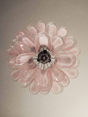 Murano Chandelier – 26 petals – Pink - Zonesus