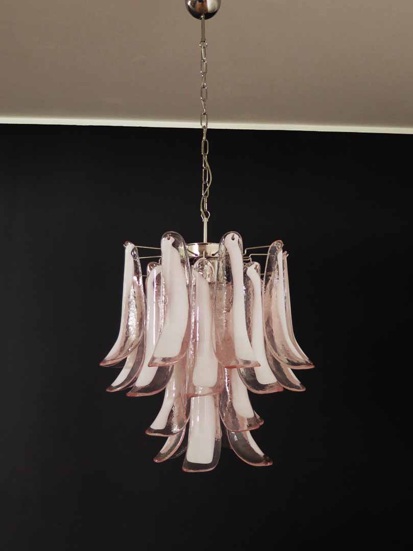 Murano Chandelier – 26 petals – Pink - Zonesus