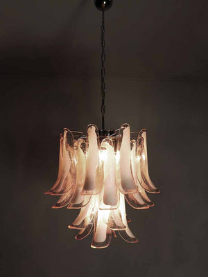 Murano Chandelier – 26 petals – Pink - Zonesus