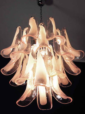Murano Chandelier – 26 petals – Pink - Zonesus