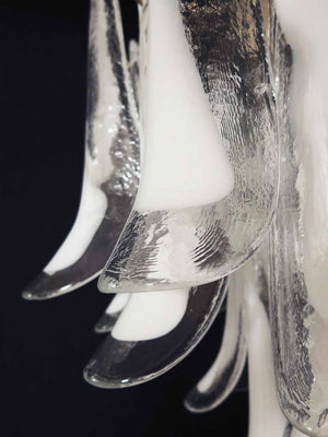 Murano Chandelier – 26 petals – White - Zonesus