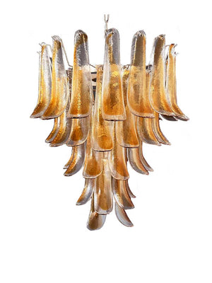 Murano Chandelier – 52 petals – Amber - Zonesus