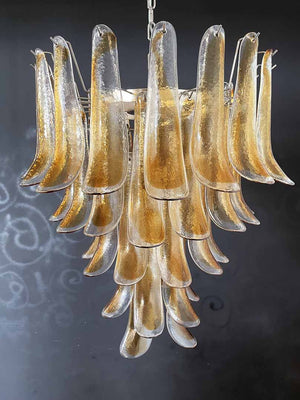 Murano Chandelier – 52 petals – Amber - Zonesus