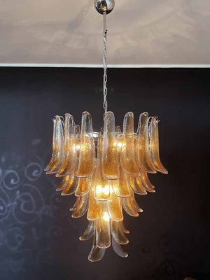 Murano Chandelier – 52 petals – Amber - Zonesus