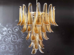 Murano Chandelier – 52 petals – Amber - Zonesus