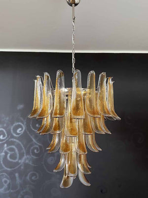 Murano Chandelier – 52 petals – Amber - Zonesus