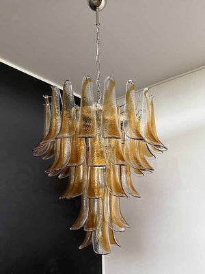 Murano Chandelier – 52 petals – Amber - Zonesus