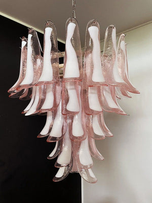 Murano Chandelier – 52 petals – Pink - Zonesus