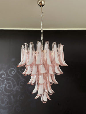 Murano Chandelier – 52 petals – Pink - Zonesus