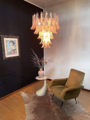 Murano Chandelier – 52 petals – Pink - Zonesus