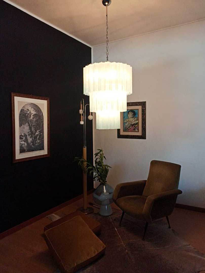 Murano Chandelier – 52 tubes – Opal - Zonesus