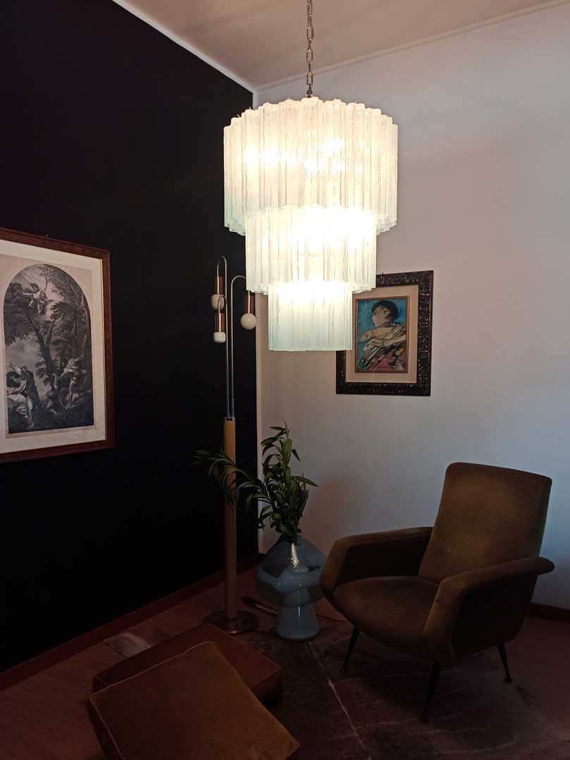 Murano Chandelier – 52 tubes – Opal - Zonesus