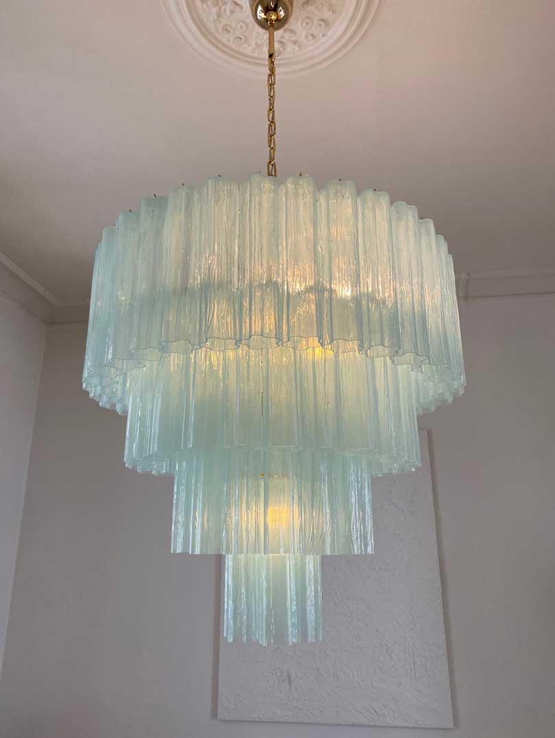 Murano Chandelier – 78 tubes – Opal - Zonesus