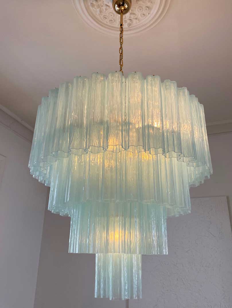 Murano Chandelier – 78 tubes – Opal - Zonesus