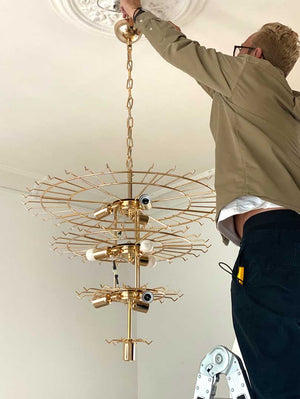 Murano Chandelier – 78 tubes – Opal - Zonesus