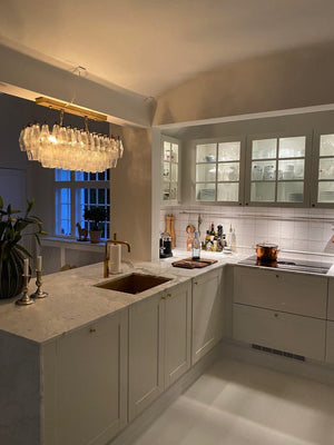 Murano Chandelier – Poliedri – 84 glasses – Smoked - Zonesus