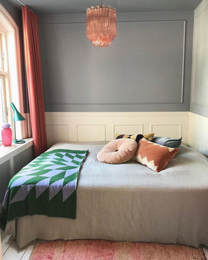 Murano Chandelier – 47 prisms – Amber/Smoked - Zonesus